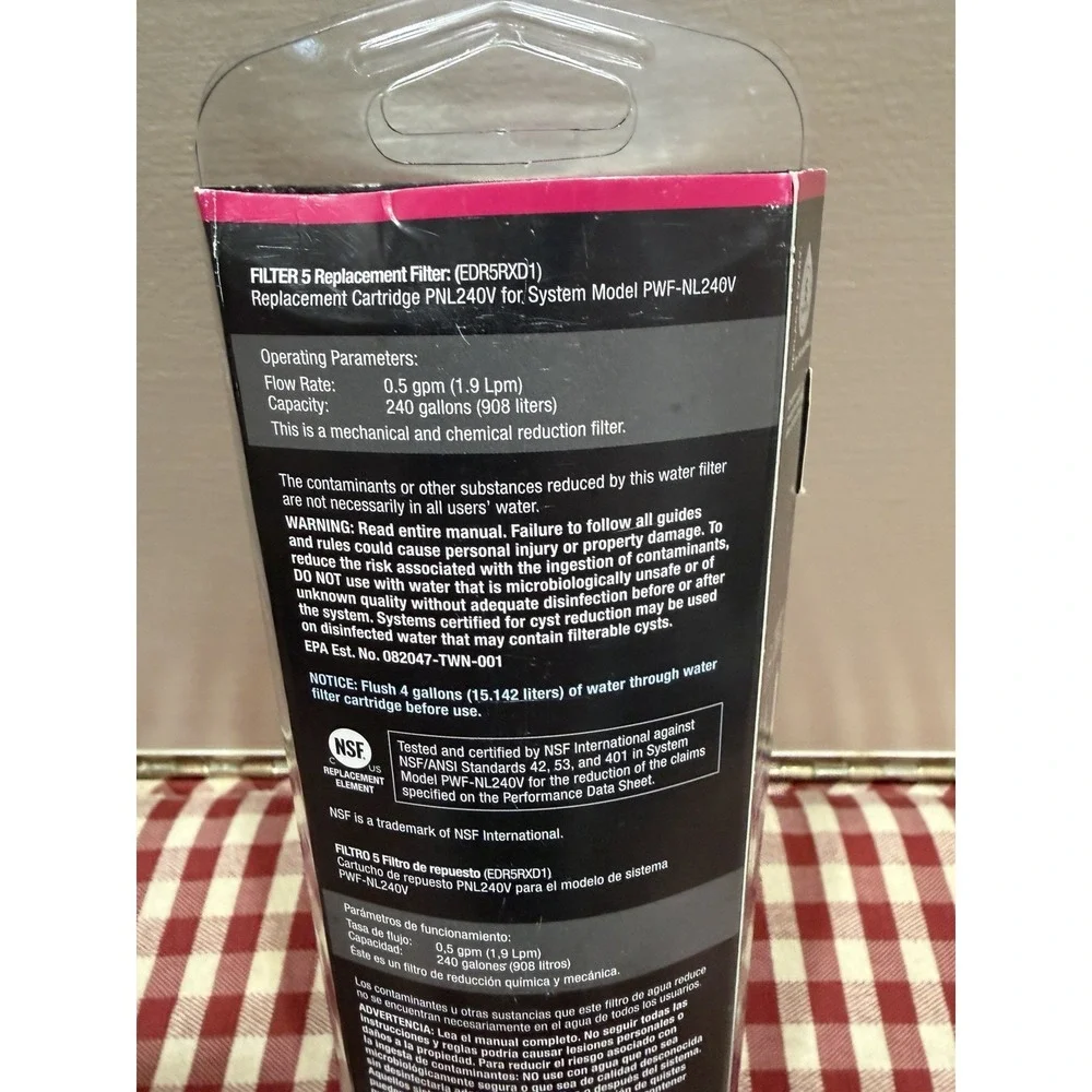 NEW OEM EveryDrop Whirlpool Genuine Refrigerator Ice Water Filter 5 - EDR5RXD1